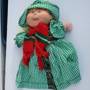 Cabbage Patch Pretty Crimp' & Curl Blue Eyes Doll 30800 First Edition 1991